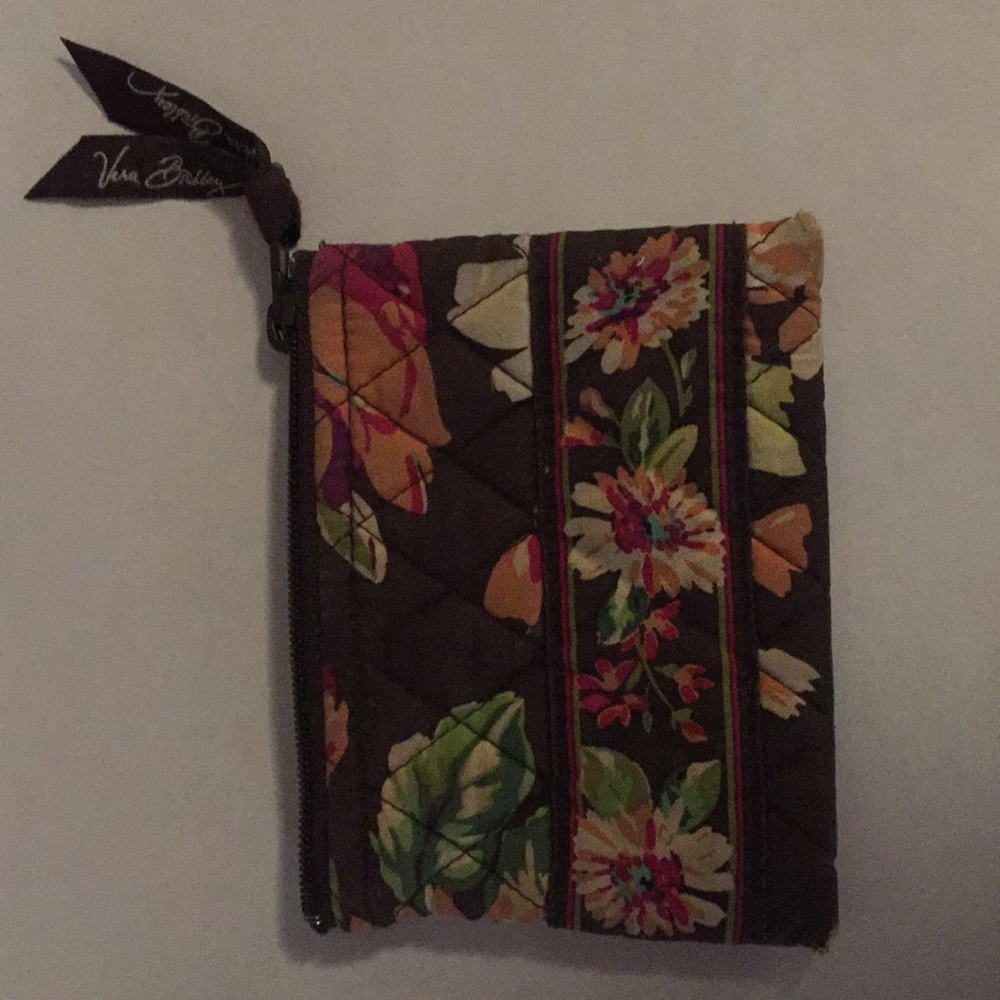 Vera Bradley change purse (Brown/Pink Floral)